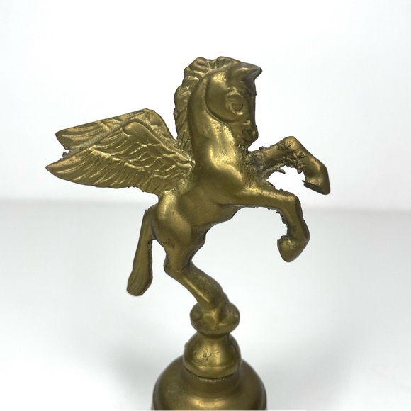 Vintage Brass Bell Pegasus Winged Horse - Picture 3 of 10